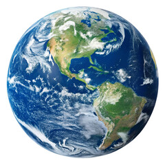 earth globe isolated on white