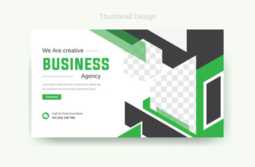 creative business thumbnail design, social media ad banner design, modern business template, marketing your business, communication banner 