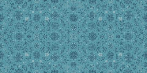 abstract blue Farblic pattern