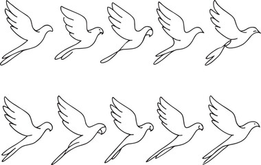 Flying Doves Outline.eps