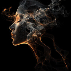 abstract smoke background