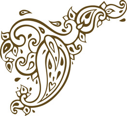 Beautiful flower art and mandala vector design