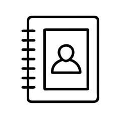 contact book profile identity organization silhouette on transparent background for web and graphic design