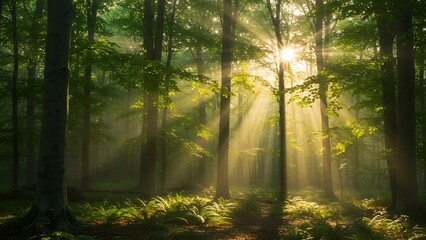 morning in the woods