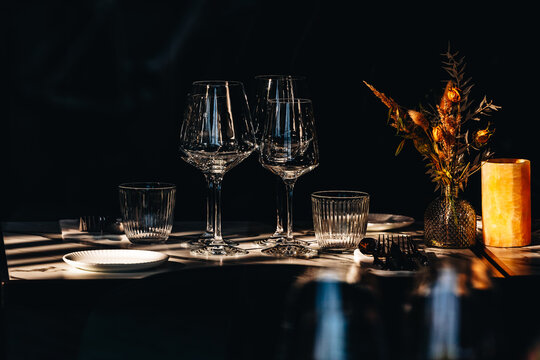 Elegant Fine Dining Table Setting - Powered by Adobe