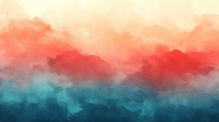 Abstract mountain landscape with soft colors