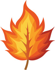 Dry leaf burning