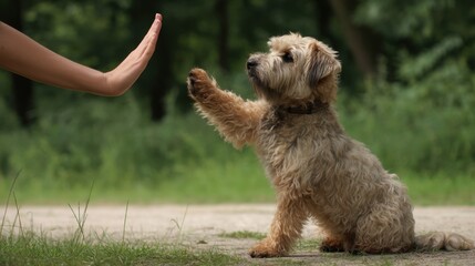 Dog Training: Giving Paw in Nature