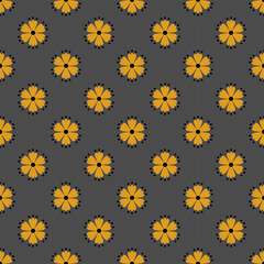 Floral seamless pattern ,flower branches seamless pattern , vector , illustration ,flowers pattern design Seamless flower pattern with colorful little flowers. Simple flat bright flowers background