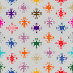 Floral seamless pattern ,flower branches seamless pattern , vector , illustration ,flowers pattern design Seamless flower pattern with colorful little flowers. Simple flat bright flowers background