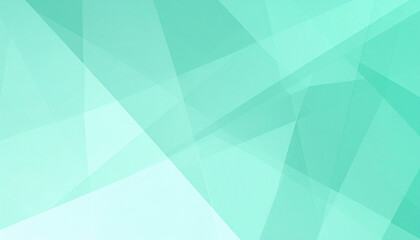Fototapeta premium Soft Green Abstract Background with Light Geometric Shapes and Lines