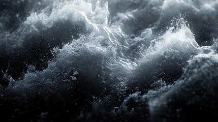 Abstract, powerful waves