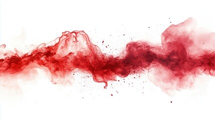 Fototapeta premium Abstract red liquid flow