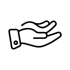 hand on transparent background for web and graphic design