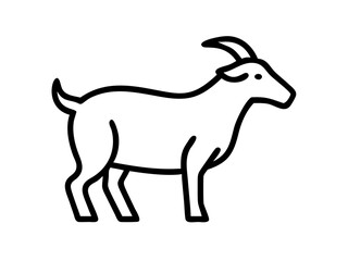 goat on transparent background for web and graphic design