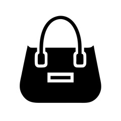 handbag silhouette on transparent background for web and graphic design