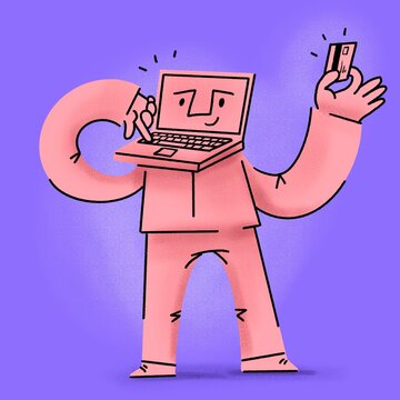 Automatic payment on computer for shopping