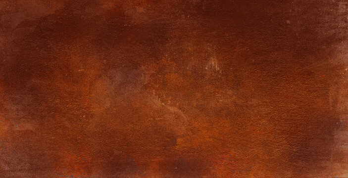 Grunge rusty dark metal stone background corten steel texture . Orange rusty wall grungy background or texture . Background rust texture homogeneous rust surface made of corten steel