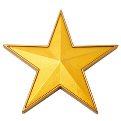 gold star isolated on white