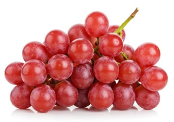 Fototapeta premium Red Grape Bunch Fresh Ripe Sweet Juicy Fruit Healthy Food Delicious Vitamins Nature Organic wine