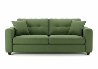 Modern Green Sofa Furniture Comfortable Living Room Design Home Decor Elegant Stylish Two Seat Couch