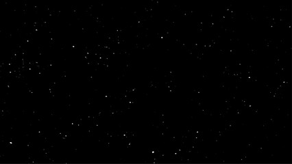 Isolated on black snow fall texture. Snow blizzard. Snowflakes isolated for design. Design element. 