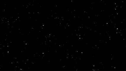 Isolated on black snow fall texture. Snow blizzard. Snowflakes isolated for design. Design element. 