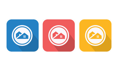 Home and Property Logo Variants – Flat Real Estate Symbols