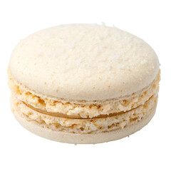 french macarons isolated on white