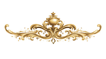 Gold decorative design element