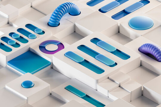 Control Interface 3D Composition