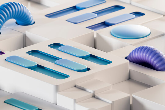 Control Interface 3D Composition