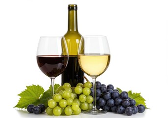 Red Wine White Wine Grapes Bottle Glasses Drink Beverage Refreshment Alcohol food party fruit summer