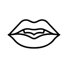 lips on transparent background for web and graphic design