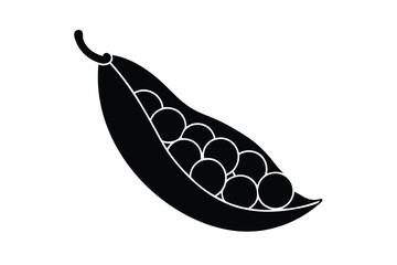 Mung Beans Vegetable Vector Illustration Isolated on White Background

