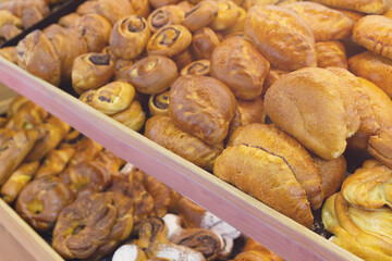 Bakery products on the counter