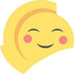 얼굴무늬 수막새 유물 벡터