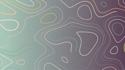 elevation line pattern. topographic terrain map. vector illustration.