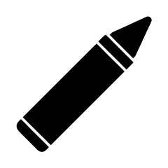 Simple Black Crayon Illustration for Drawing, Coloring, and Educational Materials