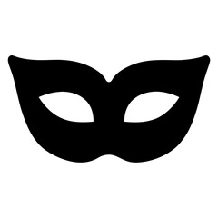 Simple black masquerade eye mask for a carnival or themed event