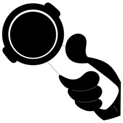  Hand with portafilter Illustration