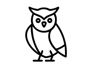 owl on transparent background for web and graphic design