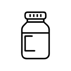 supplement bottle vitamins on transparent background for web and graphic design