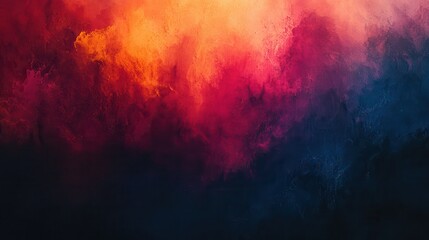 Fototapeta premium Abstract vibrant smoke clouds in fiery hues