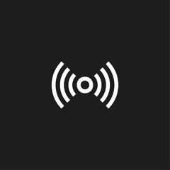 Broadcast icon flat vector design