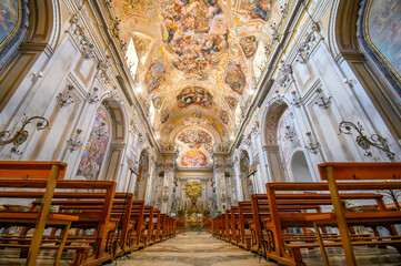 Obraz premium San Benedetto church, Catania, Sicily, Italy