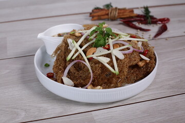 Crispy Catfish Salad, a Spicy Thai Dish