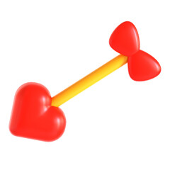 cuppid arrow 3d icon illustration