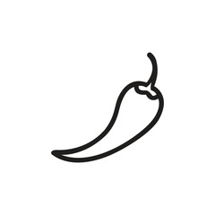 Chili Icon. Cayenne pepper logo template