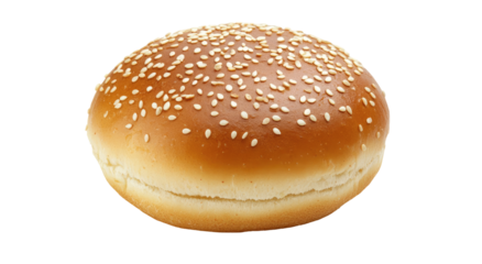 Round sesame seed bun